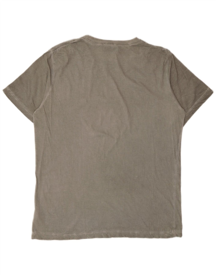 Diesel Herre T-Shirt Top Stor Grå Bomuld