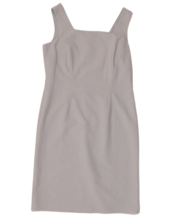 Marks & Spencer Womens St. Michael Sleeveless Shift Dress UK 14 Large Blue