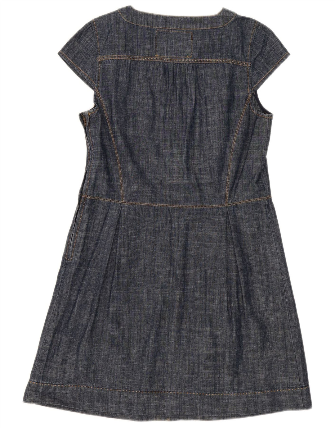 Næste Dame A-Line Kjole UK 14 Medium Navy Blue Bomuld