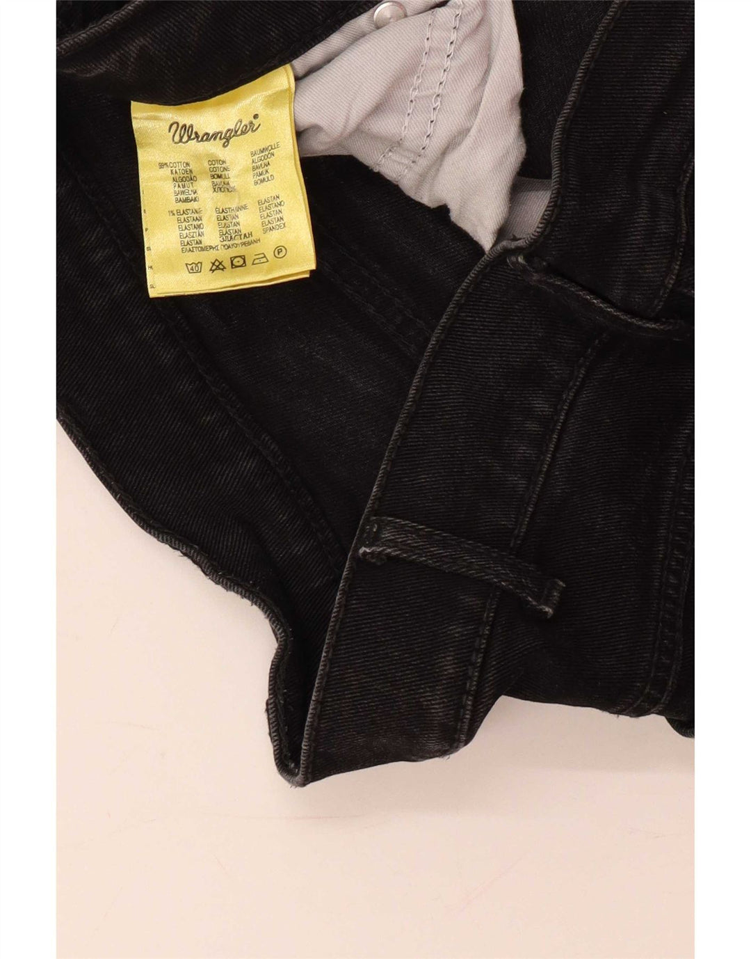 Wrangler Herre Texas Stretch Straight Jeans W36 L30 Sort Bomuld