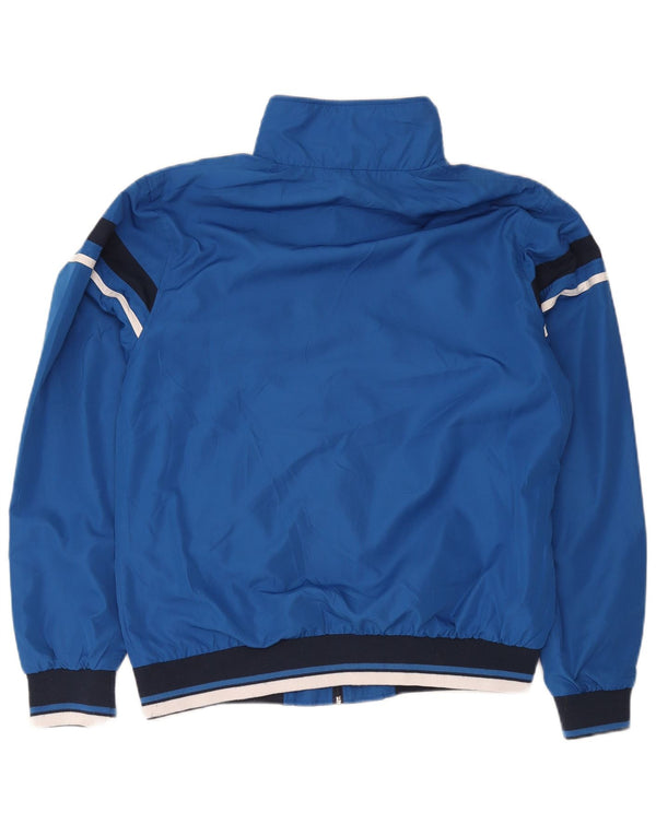 Asics Bomberjakke til mænd UK 42 XL Blå Colourblock Polyester