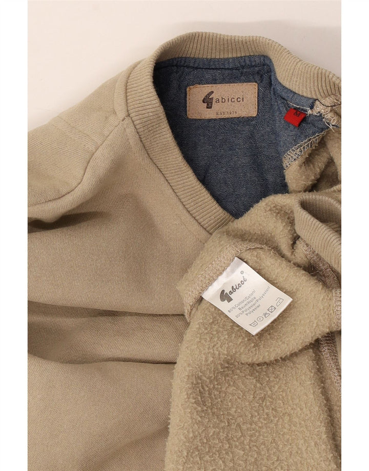 Gabicci Herre sweatshirt Jumper Medium Beige Bomuld