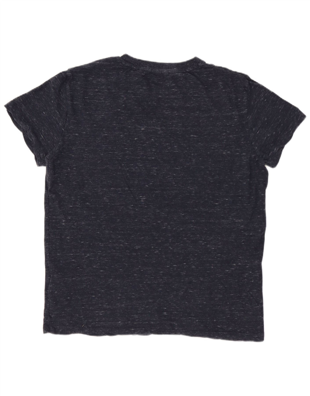 SUPERDRY Herre T-shirt Top Medium Navyblå Flecked Bomuld