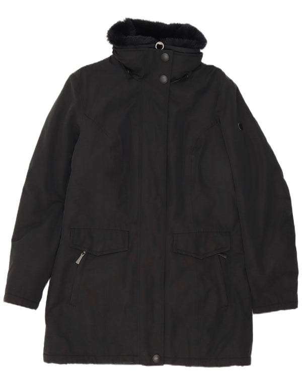 Wellensteyn Womens Padded Coat UK 14 Medium Black Cotton