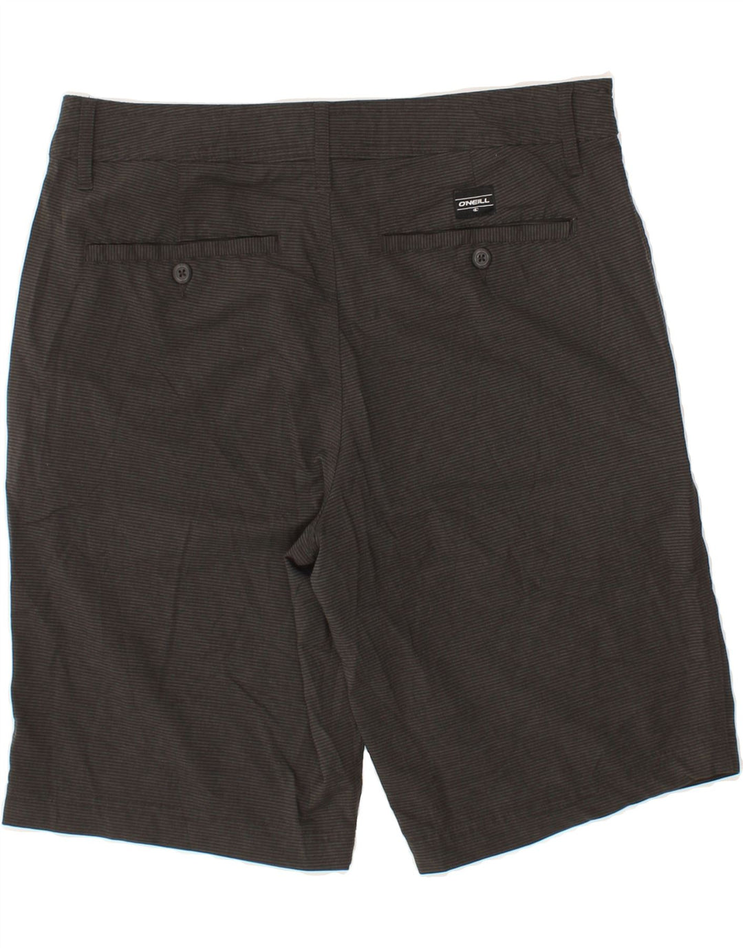 O'NEILL Mens Chino Trousers W32 Medium Black Striped Vintage O'Neill and Second-Hand O'Neill from Messina Hembry 