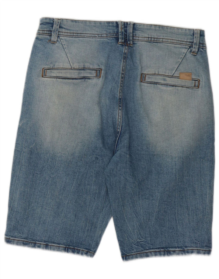 Zara Herre Denim Shorts EU 38 Small W30 Blue Cotton