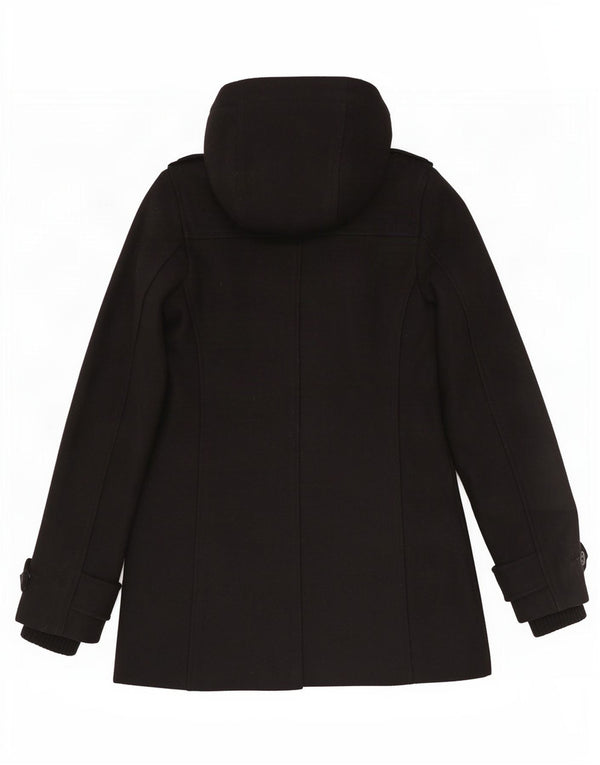 Tommy Hilfiger Dame Hooded Duffel Coat UK 6 XS Sort Uld