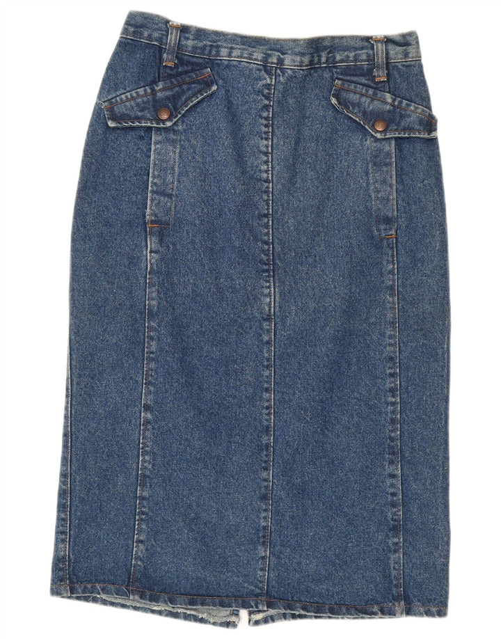 ROY ROGERS Denimnederdel til kvinder W32 Stor blå bomuld