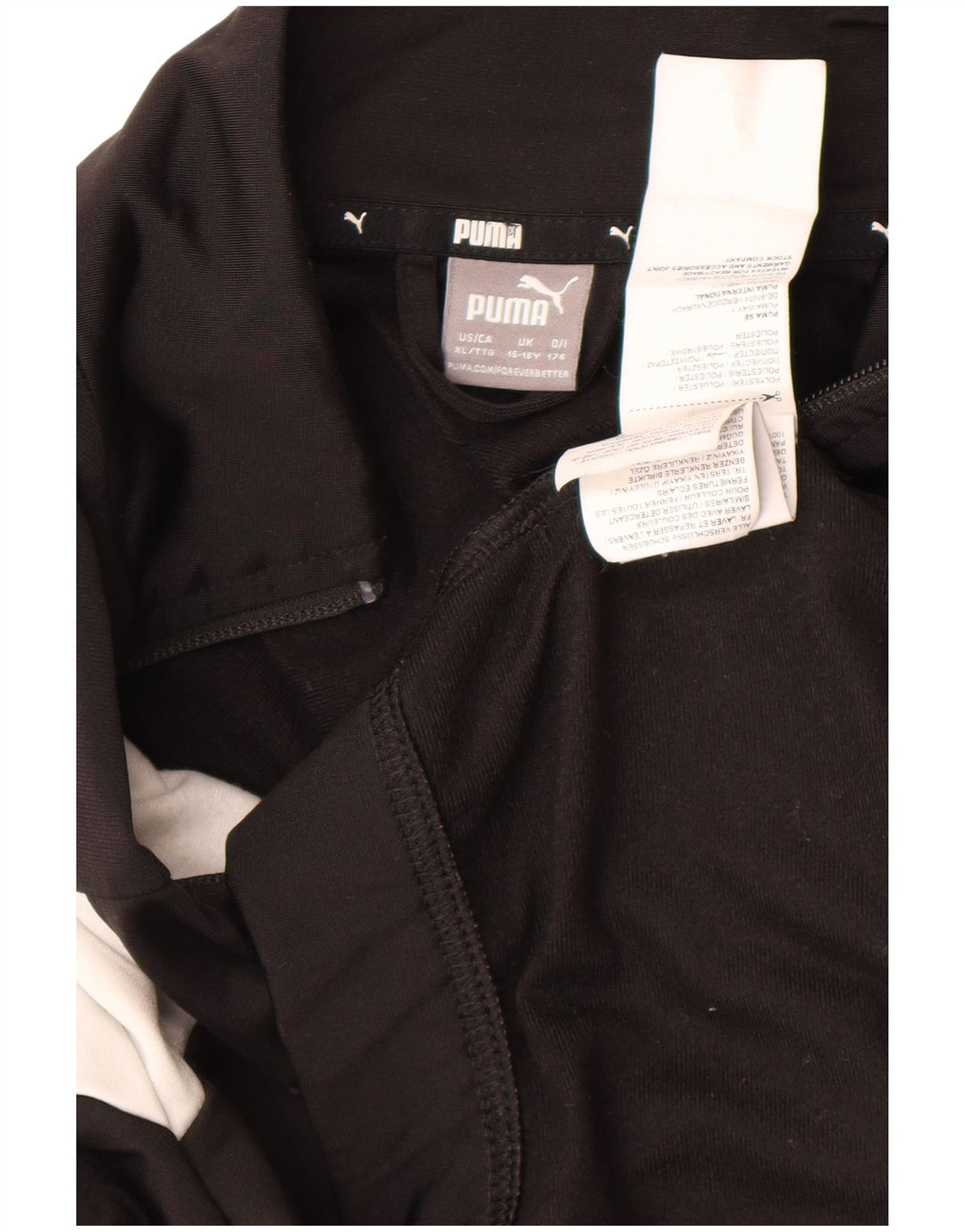 Puma Træningsdragt Topjakke til drenge 15-16 år Sort Colourblock Polyester