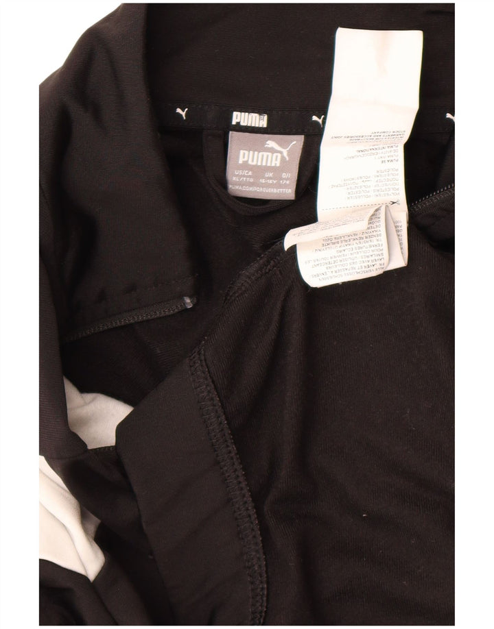Puma Træningsdragt Topjakke til drenge 15-16 år Sort Colourblock Polyester