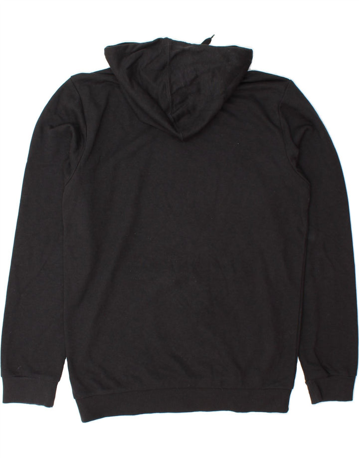 ADIDAS Mens Graphic Hoodie Jumper Medium Black Cotton Vintage Adidas and Second-Hand Adidas from Messina Hembry 