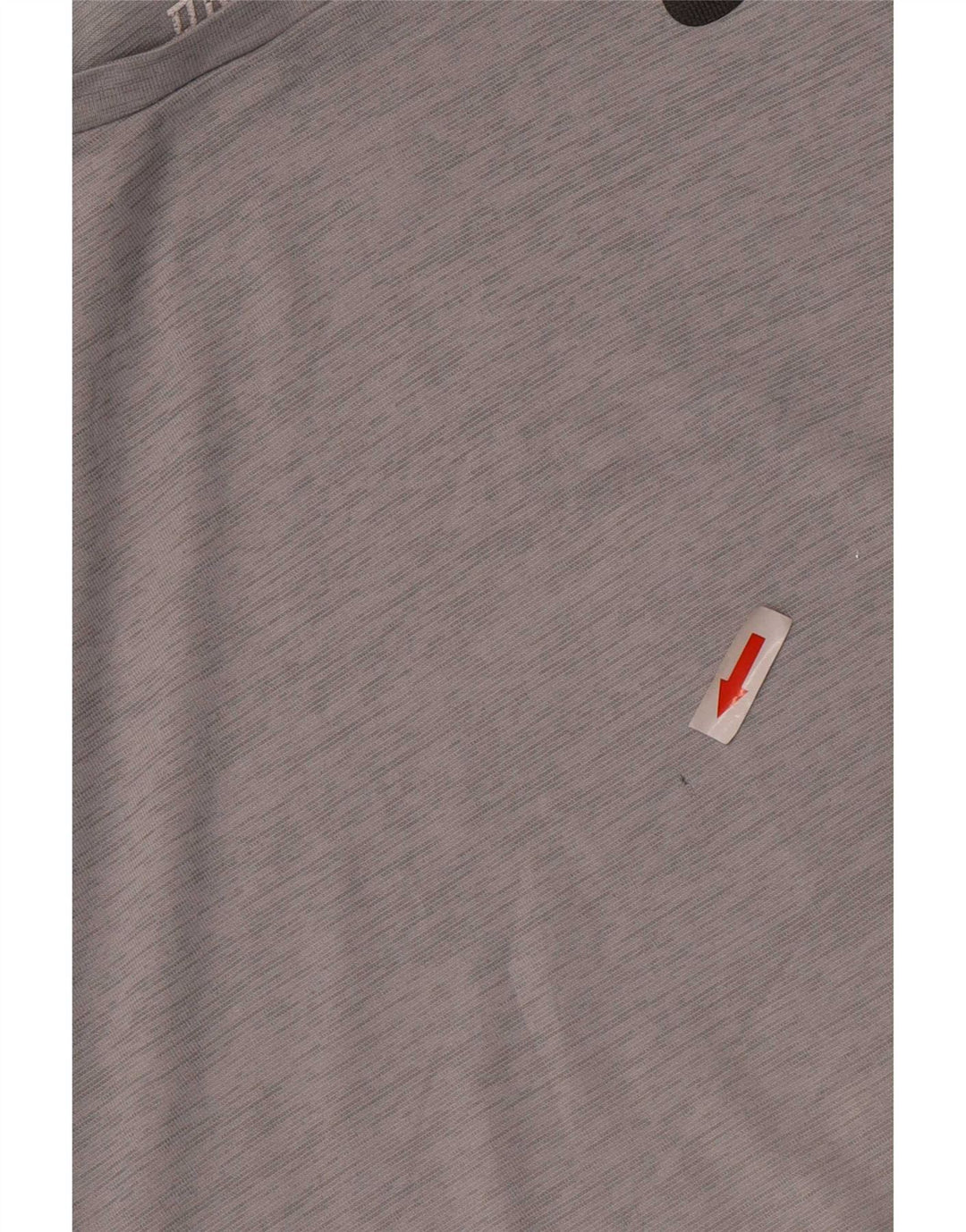 Nike herre Dri Fit T-shirt top mellemgrå nålestribet polyester