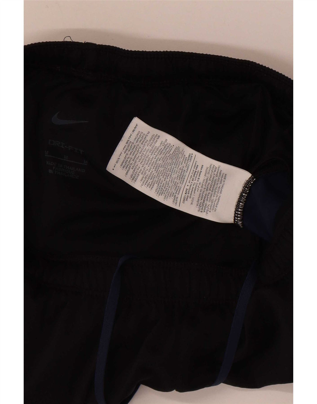 Nike Dame Dri Fit Sports Shorts UK 12 Medium Sort Colourblock Polyester