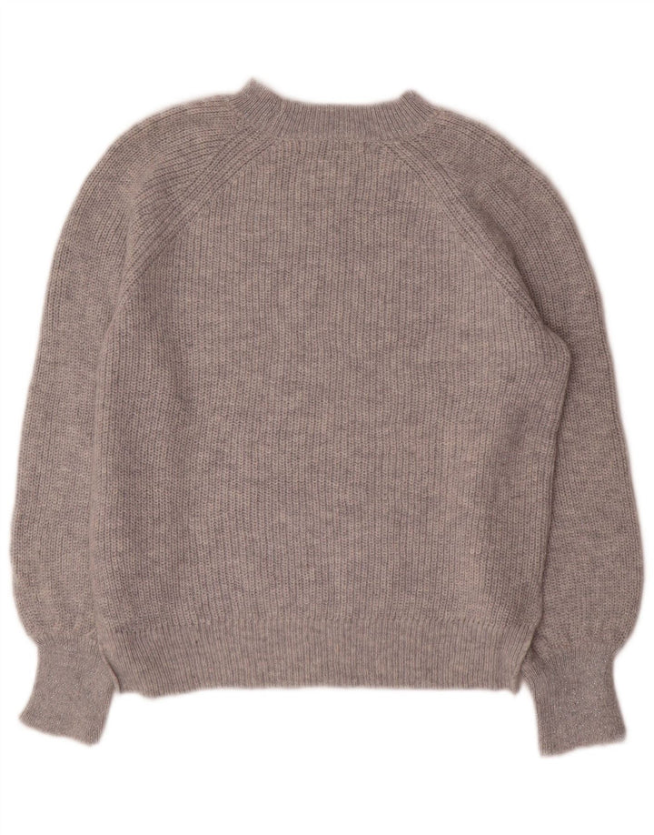 Marks & Spencer dame sweater med rund hals i overstørrelse UK 10 lille grå