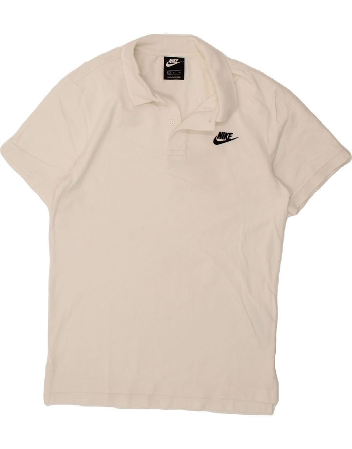 NIKE Mens Polo Shirt Small White Cotton Vintage Nike and Second-Hand Nike from Messina Hembry 