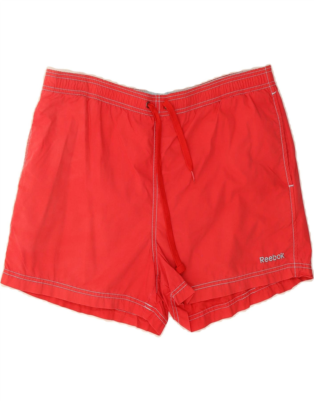 REEBOK Mens Swimming Shorts Medium Red Cotton Vintage Reebok and Second-Hand Reebok from Messina Hembry 