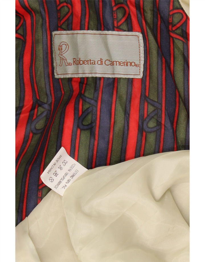 ROBERTA DI CAMERINO Mens Utility Jacket UK 42 XL Beige PVC Vintage Roberta di Camerino and Second-Hand Roberta di Camerino from Messina Hembry 