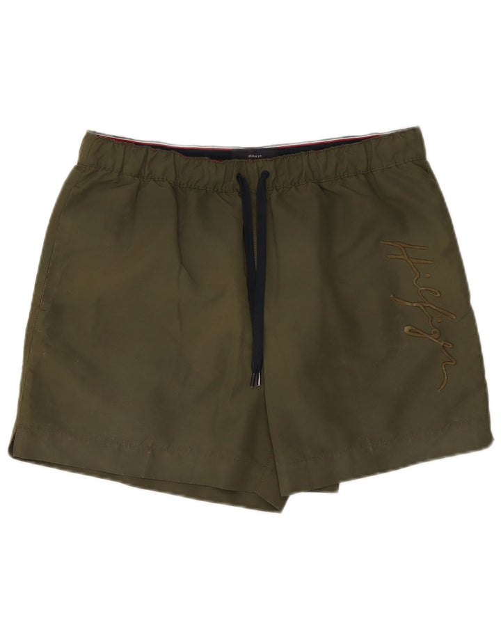 Tommy Hilfiger Herre Grafisk Regular Fit svømmeshorts Large Khaki