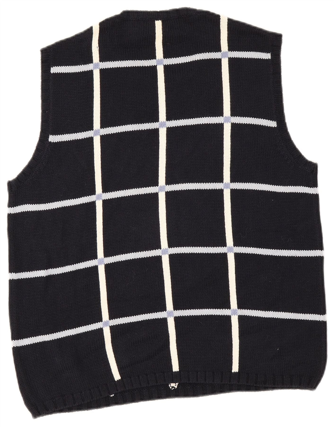 Massino Rebecchi Herre Alpha Vest Tank Top IT 50 Medium Navy Blue Geometric