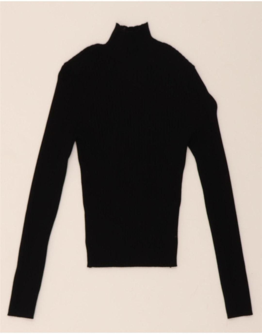 ZARA Womens Turtle Neck Jumper Sweater UK 10 Small Black Vintage Zara and Second-Hand Zara from Messina Hembry 