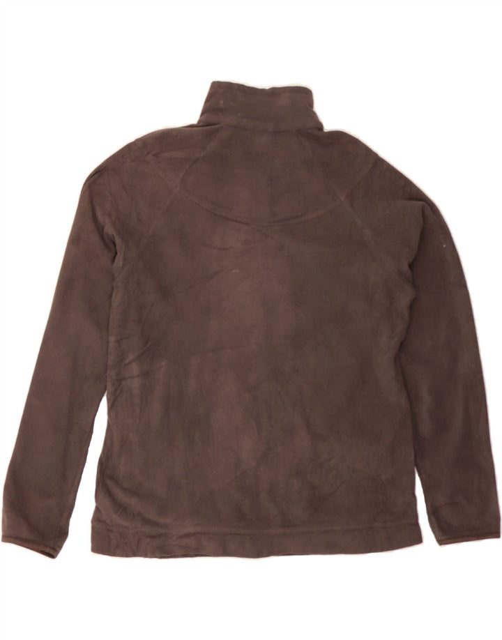 REEBOK Womens Zip Neck Fleece Jumper UK 16 Large Grey Polyester Vintage Reebok and Second-Hand Reebok from Messina Hembry 