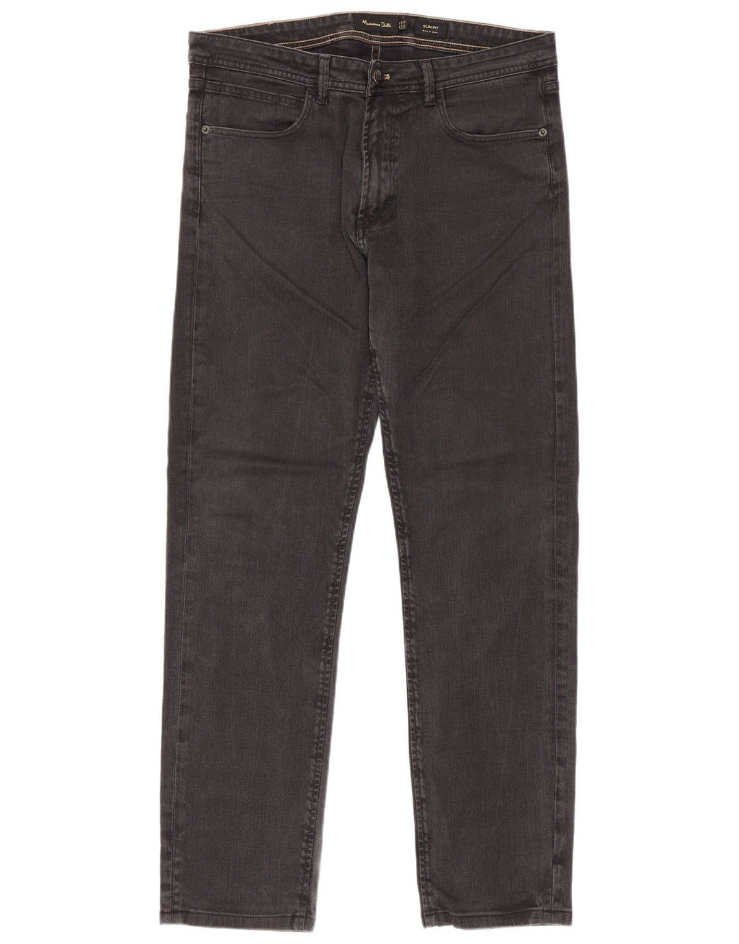 Massimo Dutti Herre Slim Jeans EU 42 Large W32 L30 Grå Bomuld