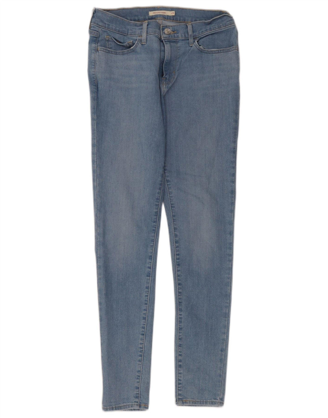 Levi's Dame 710 Super Skinny Jeans W29 L30 Blå Bomuld