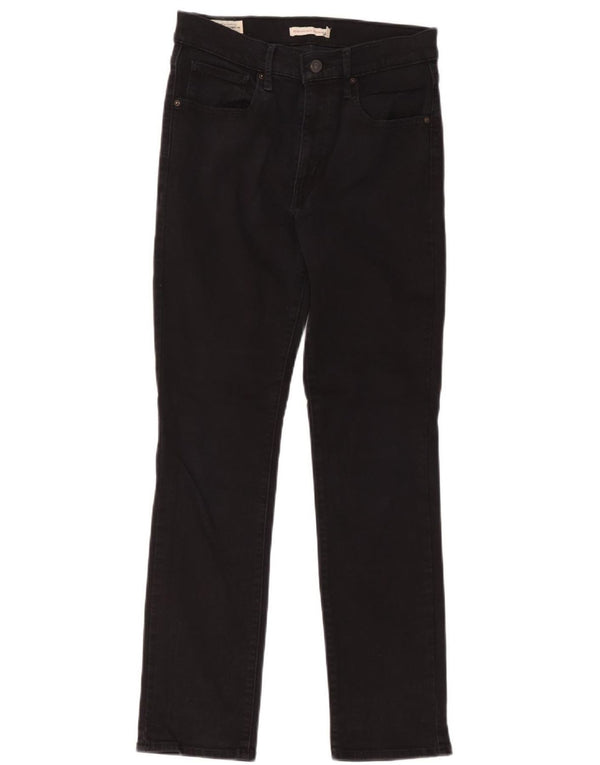 Levi's Dame 724 High Rise Super Skinny Jeans W30 L30 Sort Bomuld