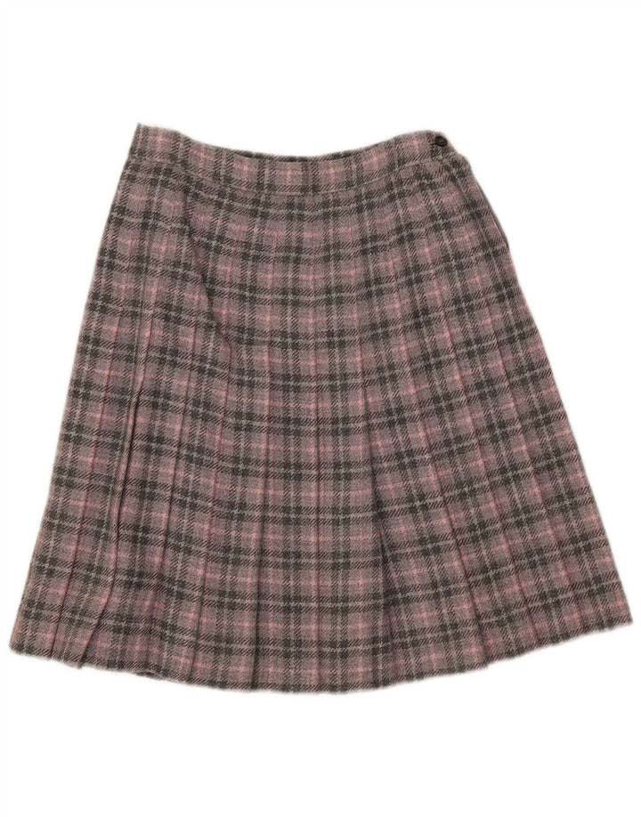 Vintage A-line nederdel til kvinder W26 lille pink ternet