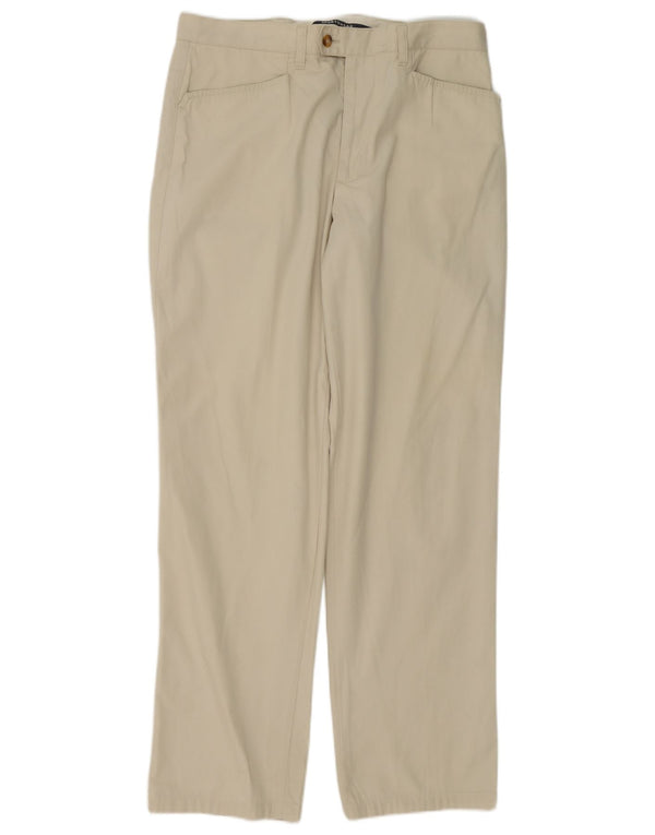 Brooksfield Herre Lige Casual Bukser IT 50 Large W34 L32 Beige Bomuld