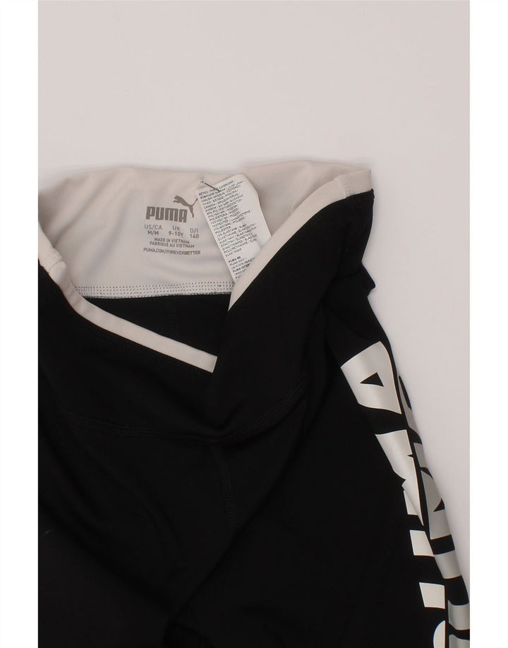 Puma piger grafiske leggings 9-10 år sort polyester