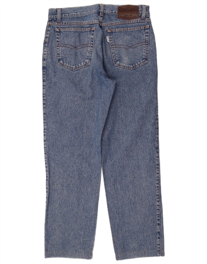 Naf Straight Jeans til mænd W34 L30 Blå Bomuld