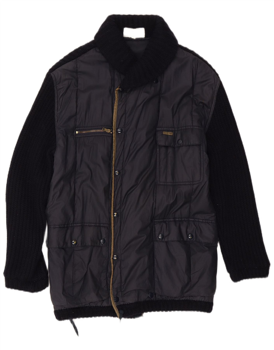 Iceberg Herre Utility Jacket UK 38 Medium Navy Blue Wool