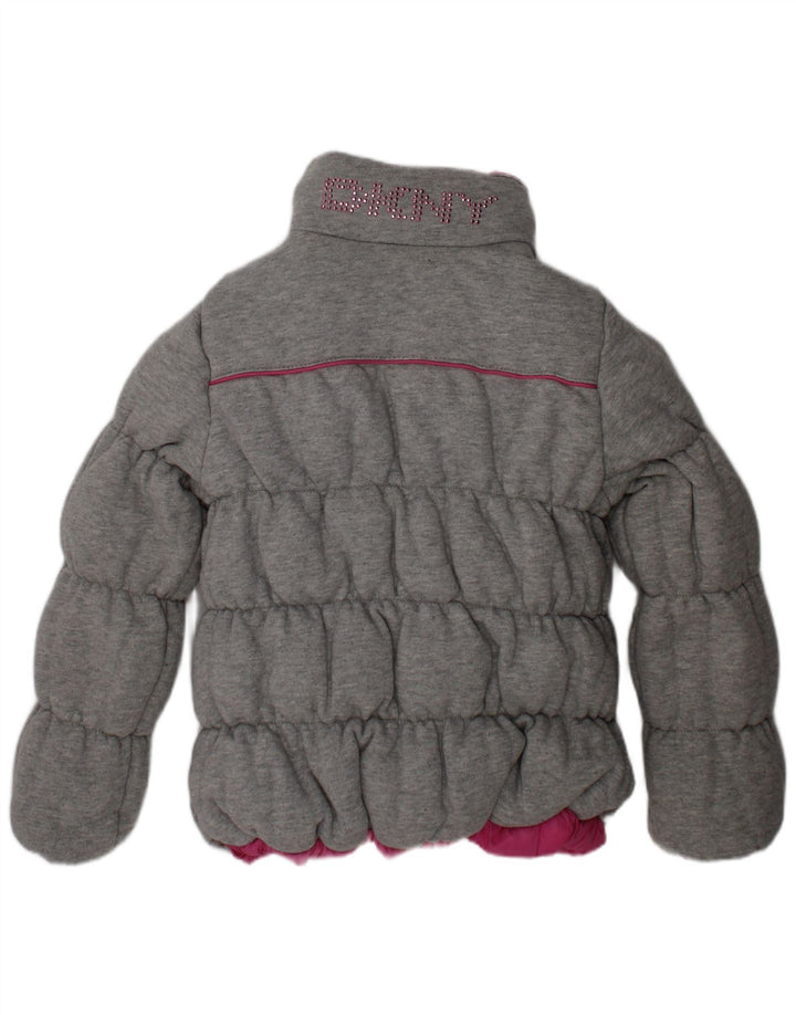 Dkny Piger Hætte Vendbar Polstret Jakke 4-5 År Pink Polyester