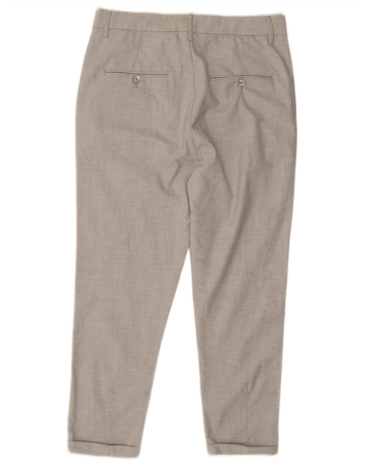 Zara Herre Pegged Chino Bukser EU 40 Medium W31 L24 Grå Polyester