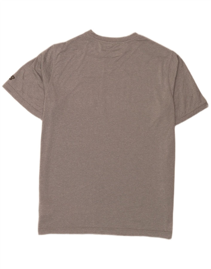 New Balance Herre Grafisk T-Shirt Top XL Grå Polyester