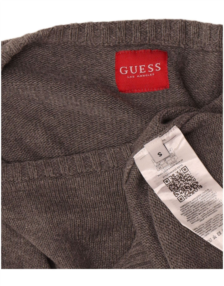 Guess Herre Boat Neck Jumper Sweater Lille Grå Bomuld