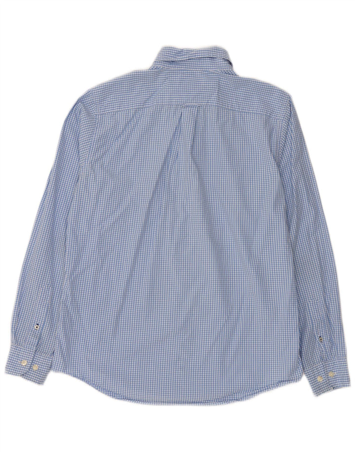 Nautica herreskjorte lille blå Gingham bomuld