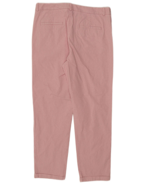 Marks & Spencer kvinders højtaljede chinobukser UK 16 Large W34 L27 Pink