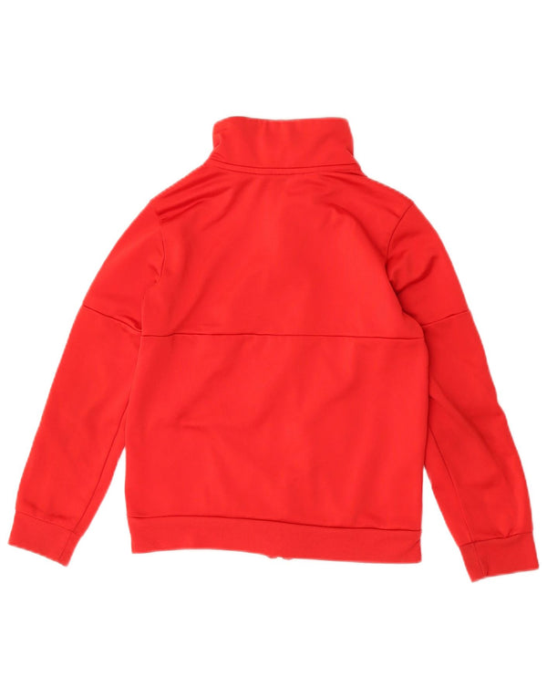 Adidas Drenge Træningsdragt Topjakke 9-10 År Rød Polyester