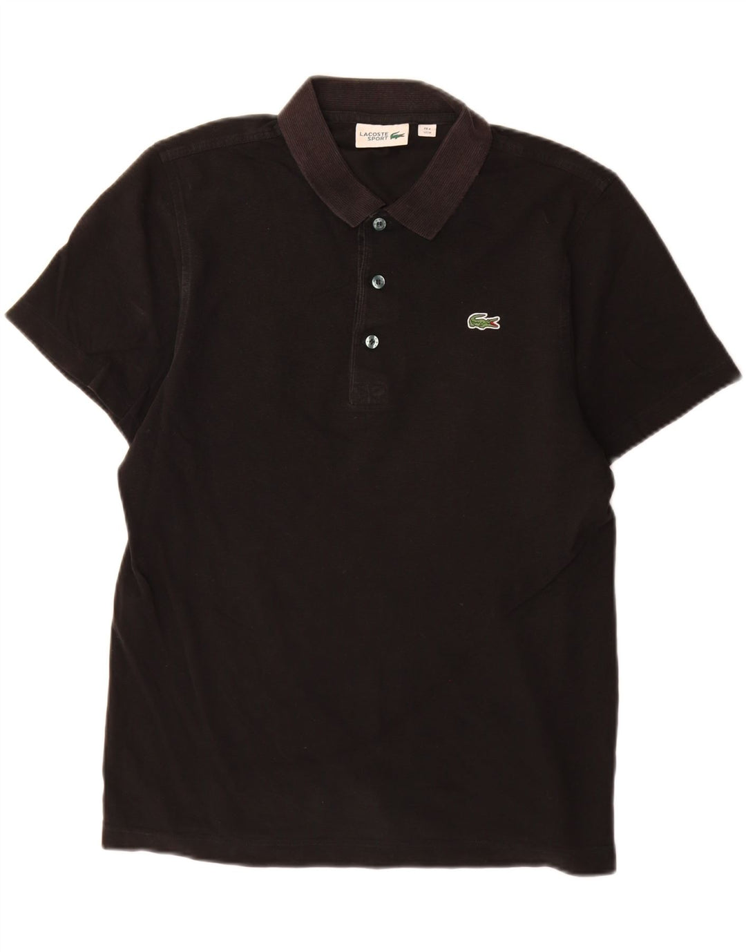 Lacoste herre poloskjorte str. 4 Medium Sort bomuld