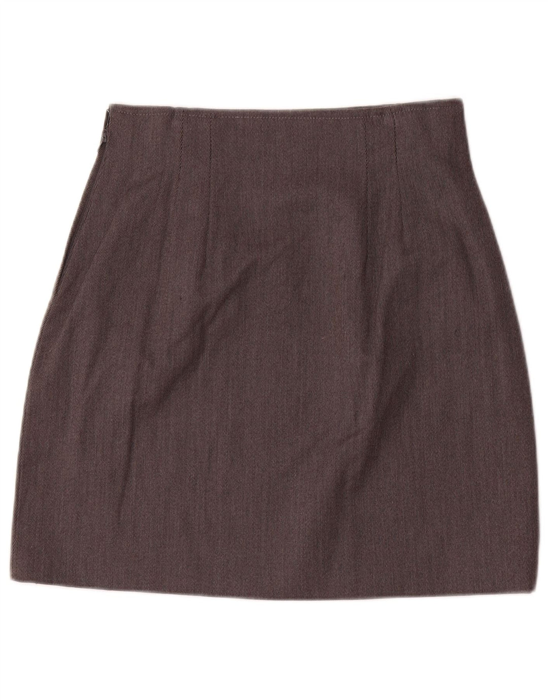 Vintage kvinders 2-knap 2-delt nederdelsæt UK 12 Medium W28 Gråstribet