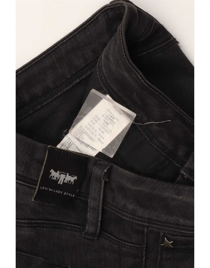 Levi's Slim Jeans med lav talje til kvinder W27 L27 grå bomuld