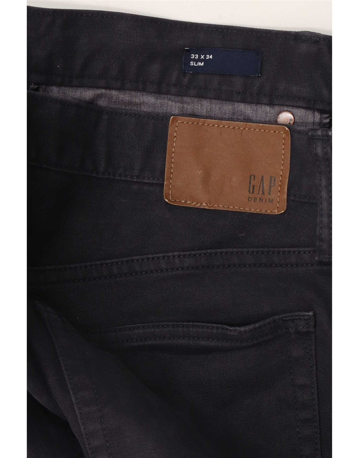 Gap Herre Slim Jeans W33 L34 Marineblå Bomuld