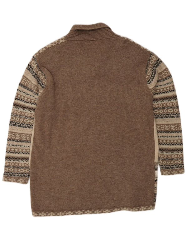 SURPRISE Dame Loose Fit Shawl Neck sweater IT 40/42 Medium Beige