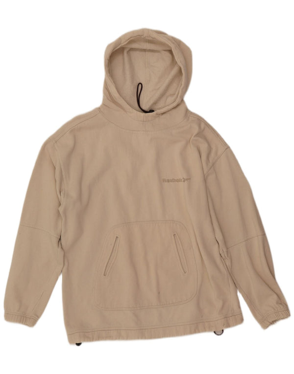 REEBOK Herre Loose Fit Hoodie Jumper XS Off White