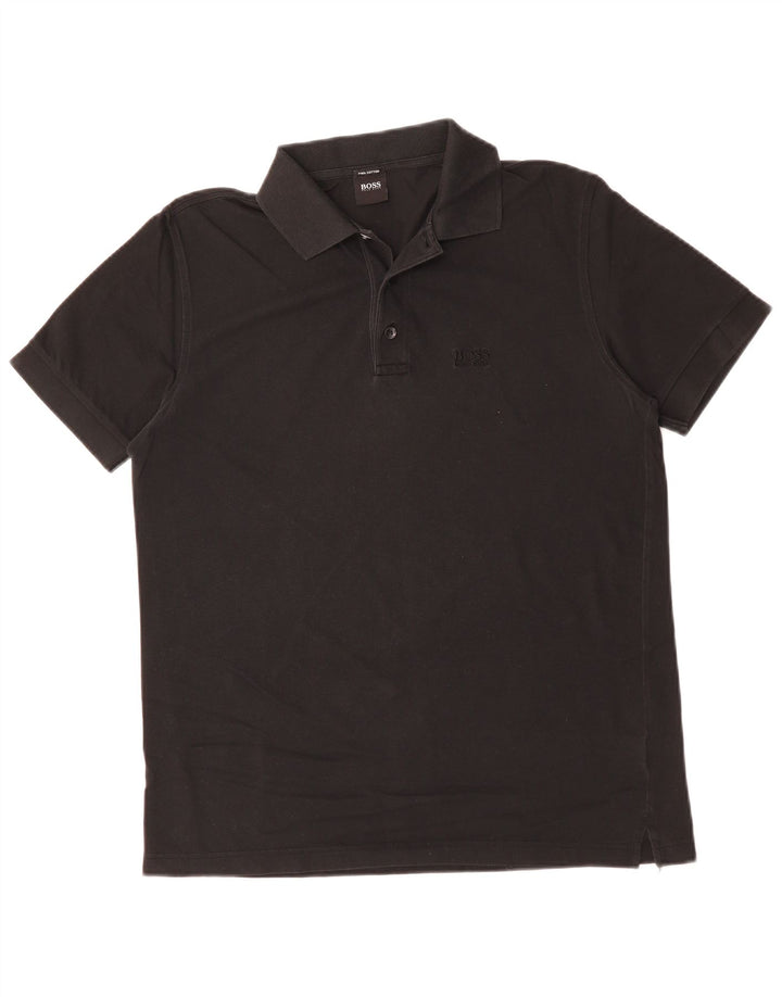 Hugo Boss Poloshirt til mænd Medium Sort Bomuld