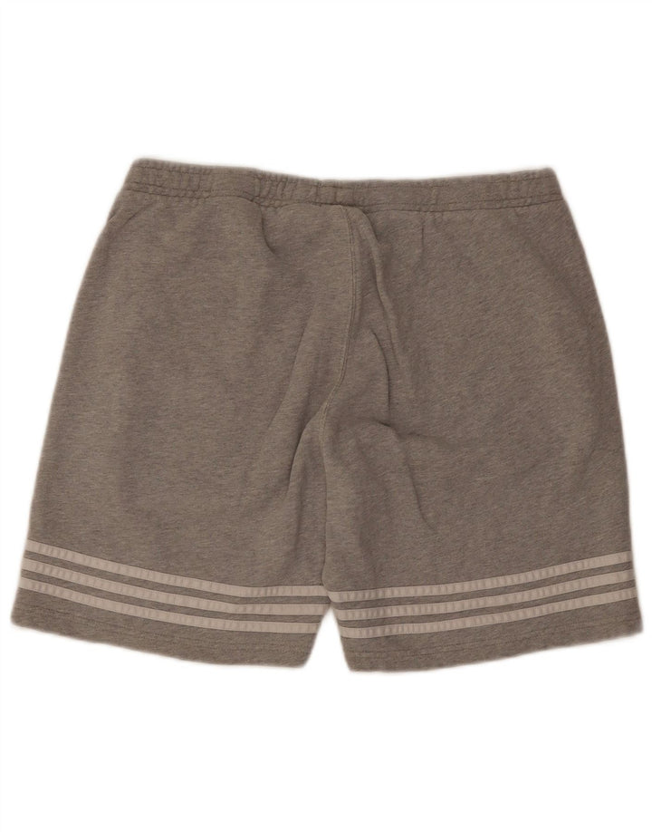 Adidas Sportshorts til mænd, store gråstribede bomuld