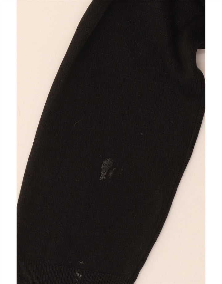 Marks & Spencer Herre Zip Neck Jumper Sweater XL Sort Akryl