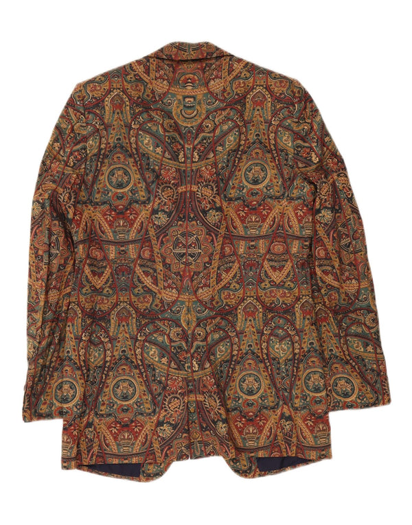 VINTAGE Herre 3-knaps blazerjakke UK 36 Small Multicolored Paisley